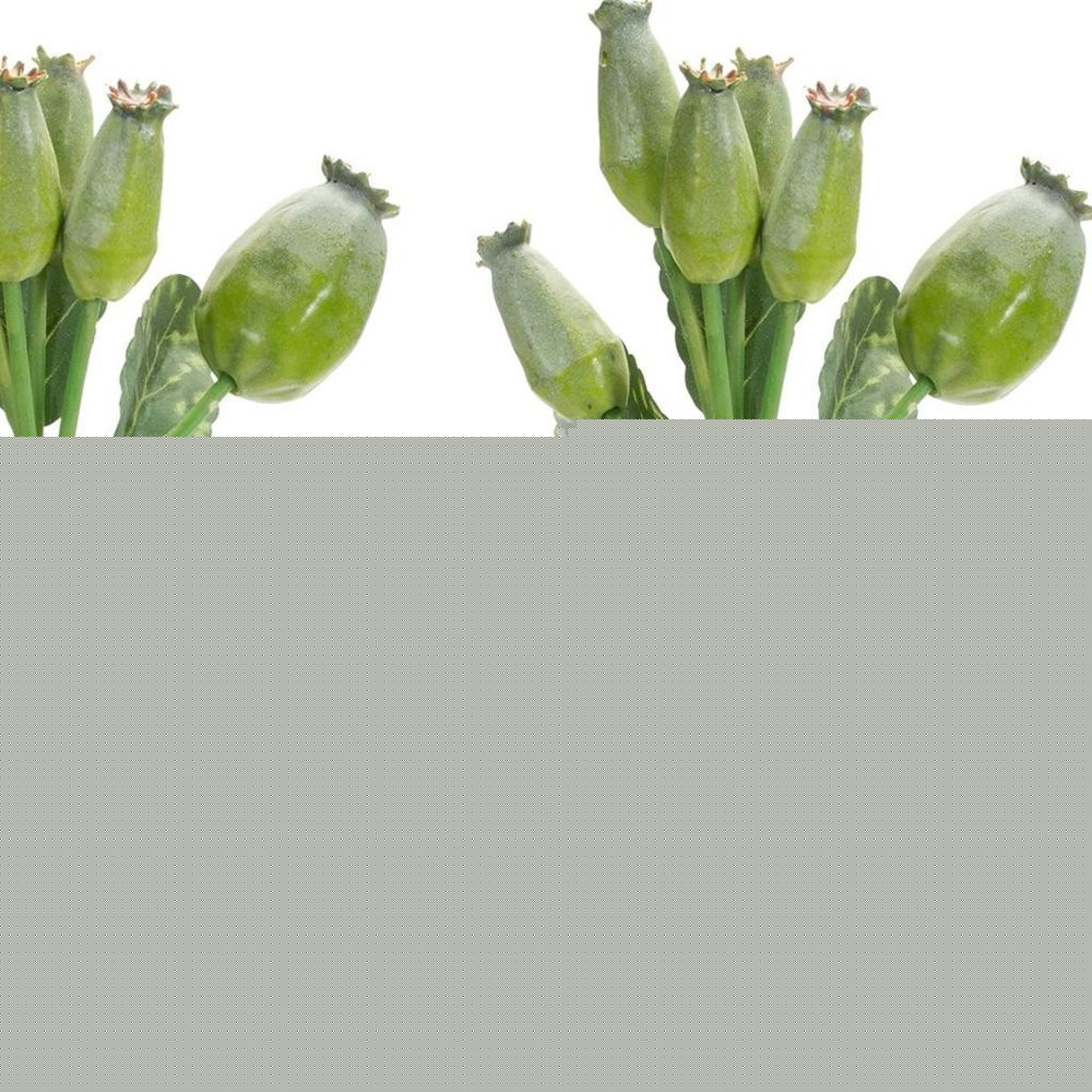 Set of Six 10" Green Artificial