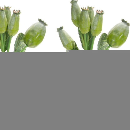 Set of Six 10" Green Artificial