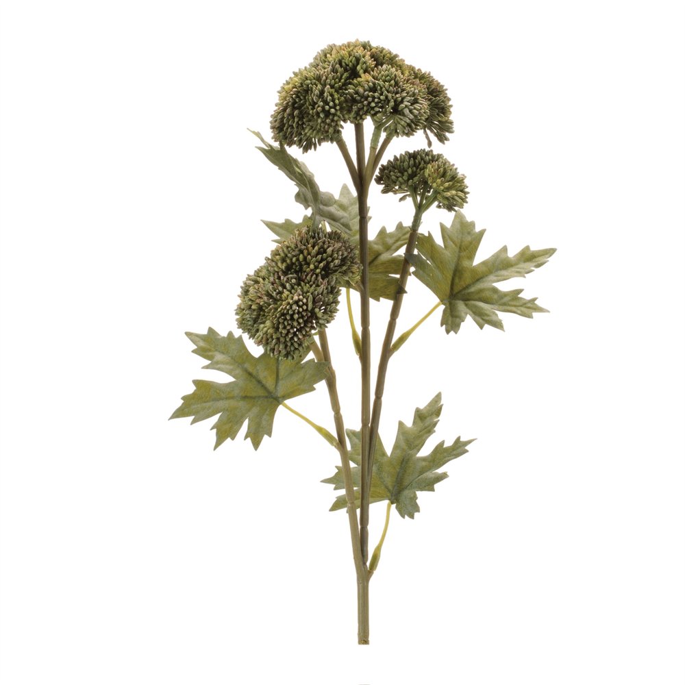 Set of Six 3" Green Artificial