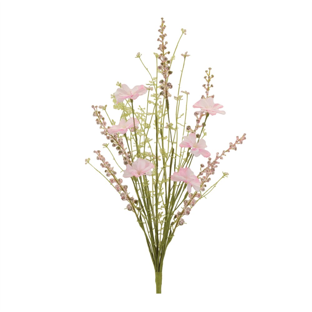 Set of Six 3" Pink Artificial