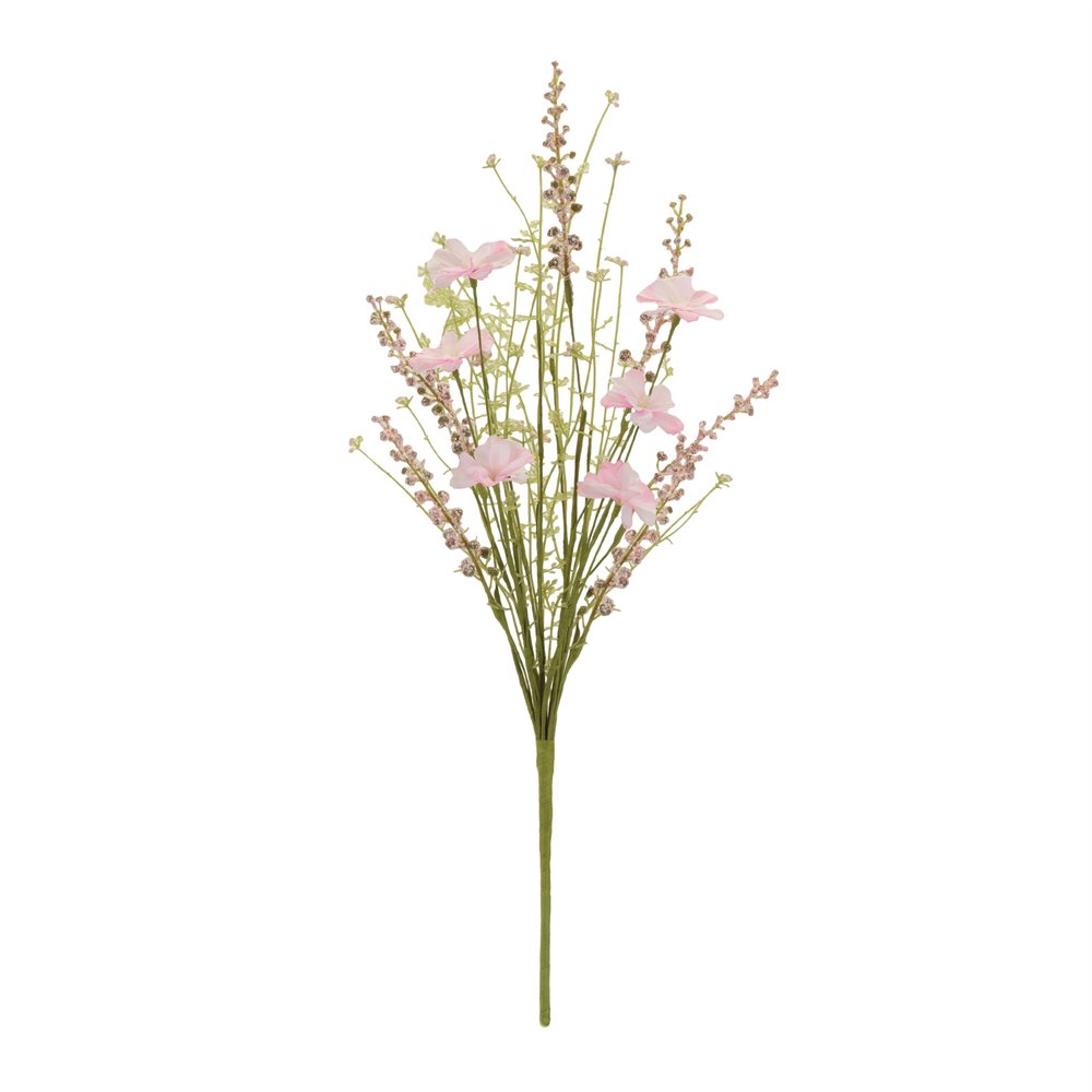 Set of Six 3" Pink Artificial