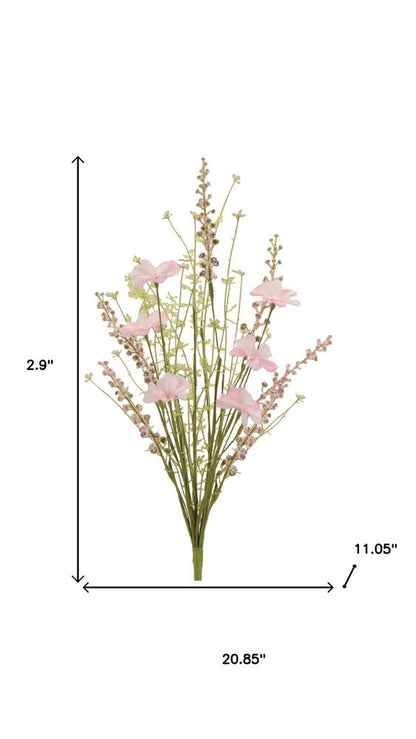 Set of Six 3" Pink Artificial