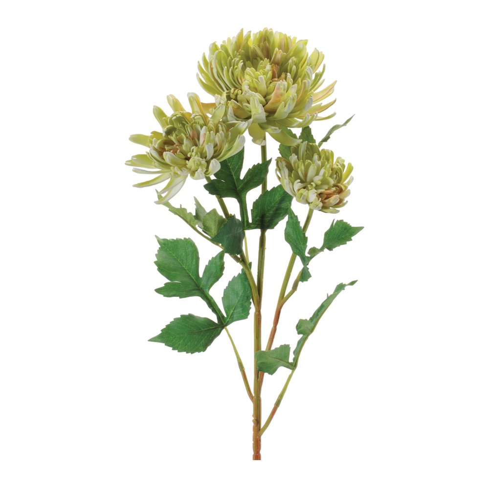 Set of Four 4" Green Artificial