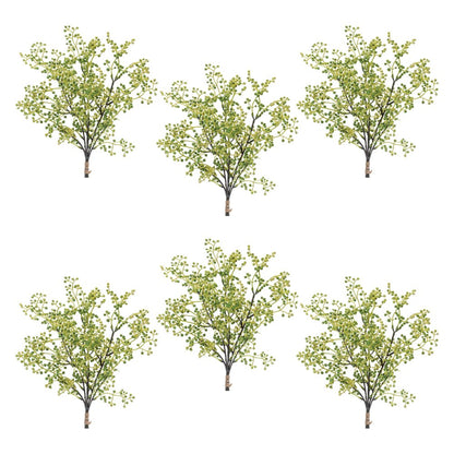 Set of Six 20" Green Artificial