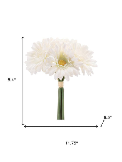 Set of Six 5" White Artificial