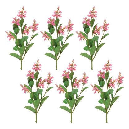 Set of Six 3" Pink Artificial