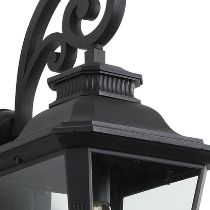 Black Transparent Outdoor Hanging Light With Clear Shades
