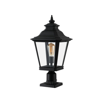 Black Transparent Outdoor Hanging Light With Clear Shades