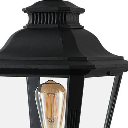 Black Transparent Outdoor Hanging Light With Clear Shades
