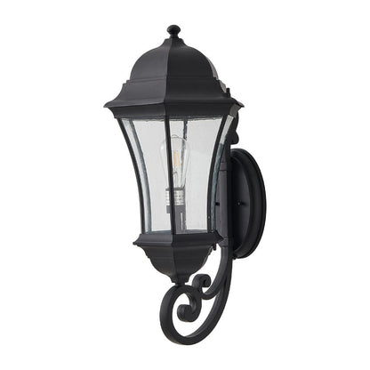 Black Transparent Outdoor Hanging Light With Clear Shades