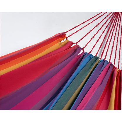 Pink Lavender Striped Single Spreader Bar Hammock