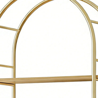 72" White Wood Adjustable Three Tier Etagere Bookcase