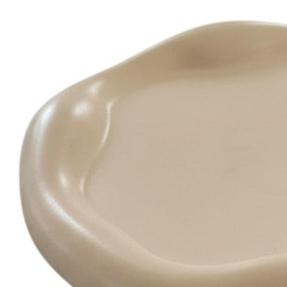7" Pale Pink Resin Handmade Round Trinket Tray