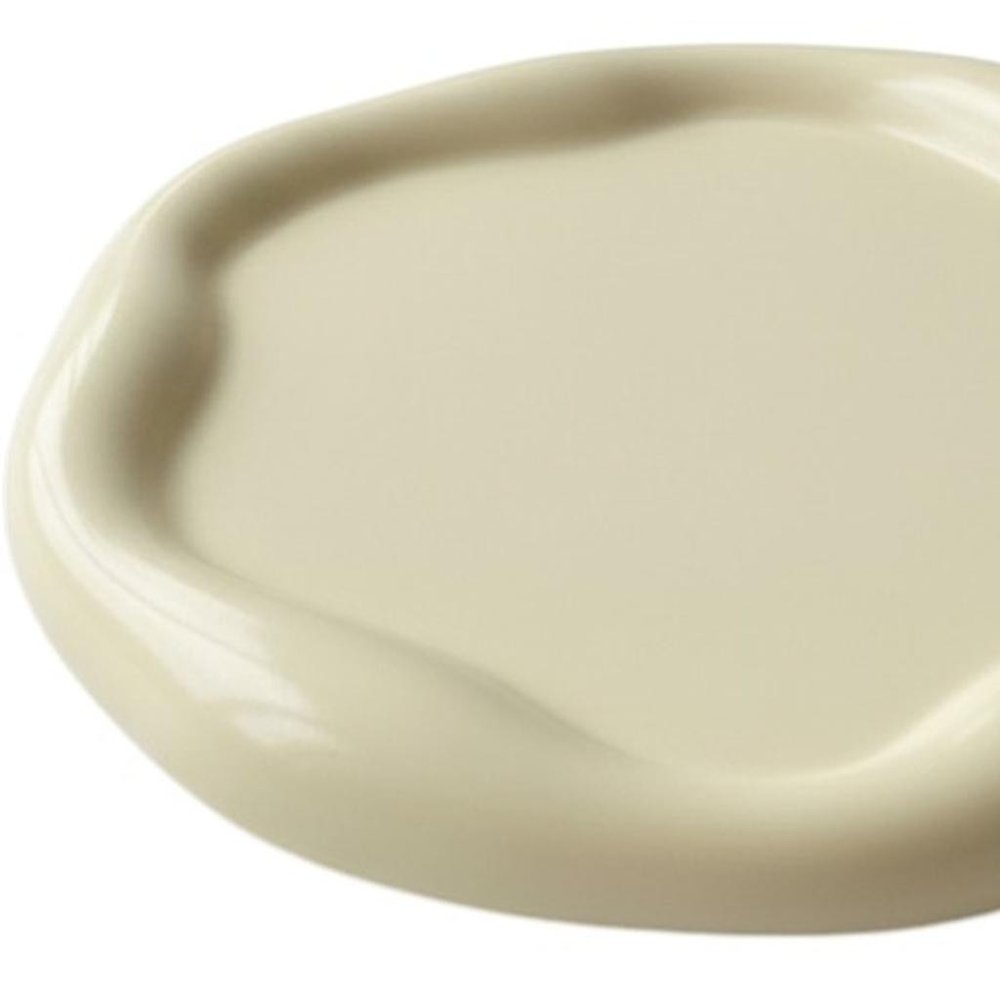 7" Pale Pink Resin Handmade Round Trinket Tray