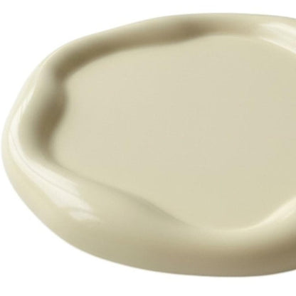 7" Pale Pink Resin Handmade Round Trinket Tray