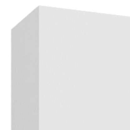 71" White Wood One Tier Bookcase with One Door