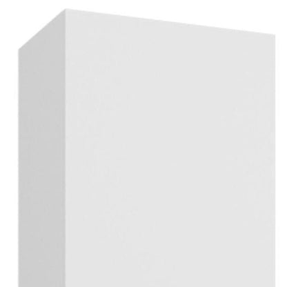 71" White Wood One Tier Bookcase with One Door