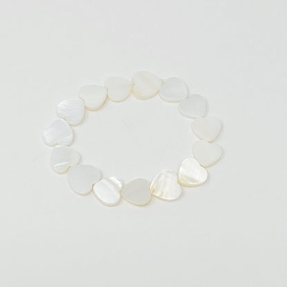 Shelly Heart Stretch Bracelet