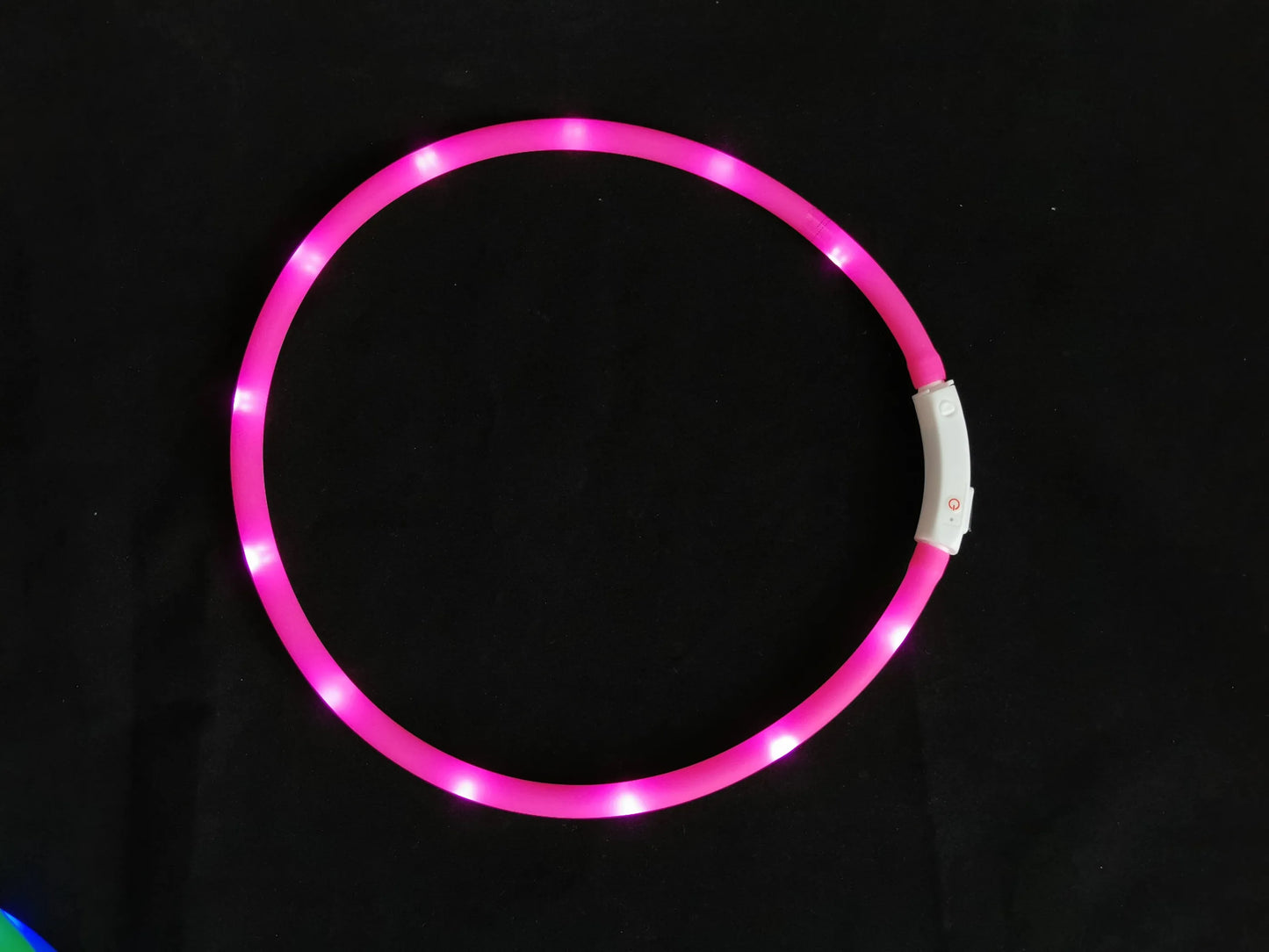 Silicone Cuttable LED Illuminated Dog Collar - USB Rechargeable
