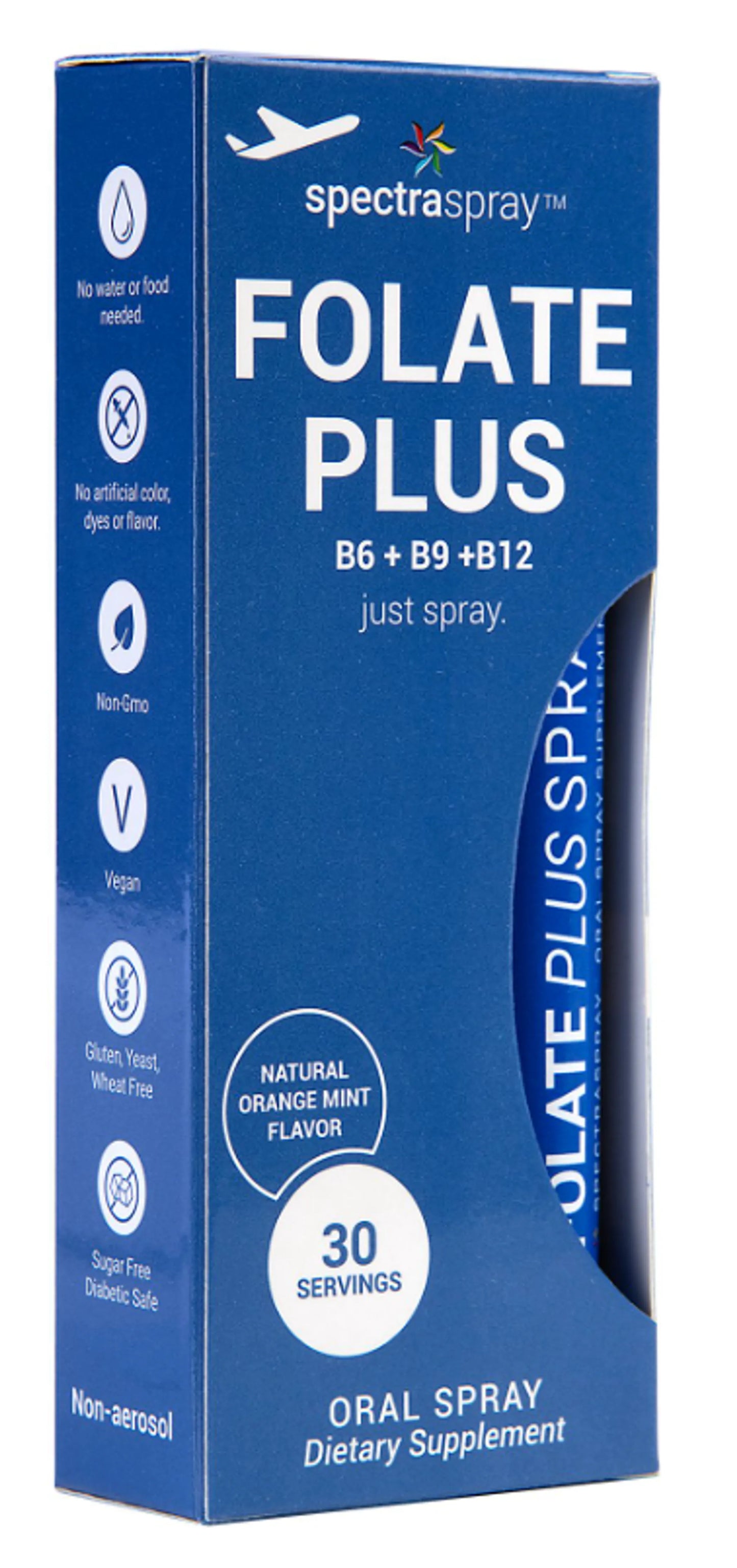 Folate Plus Oral Spray Vitamin by SpectraSpray