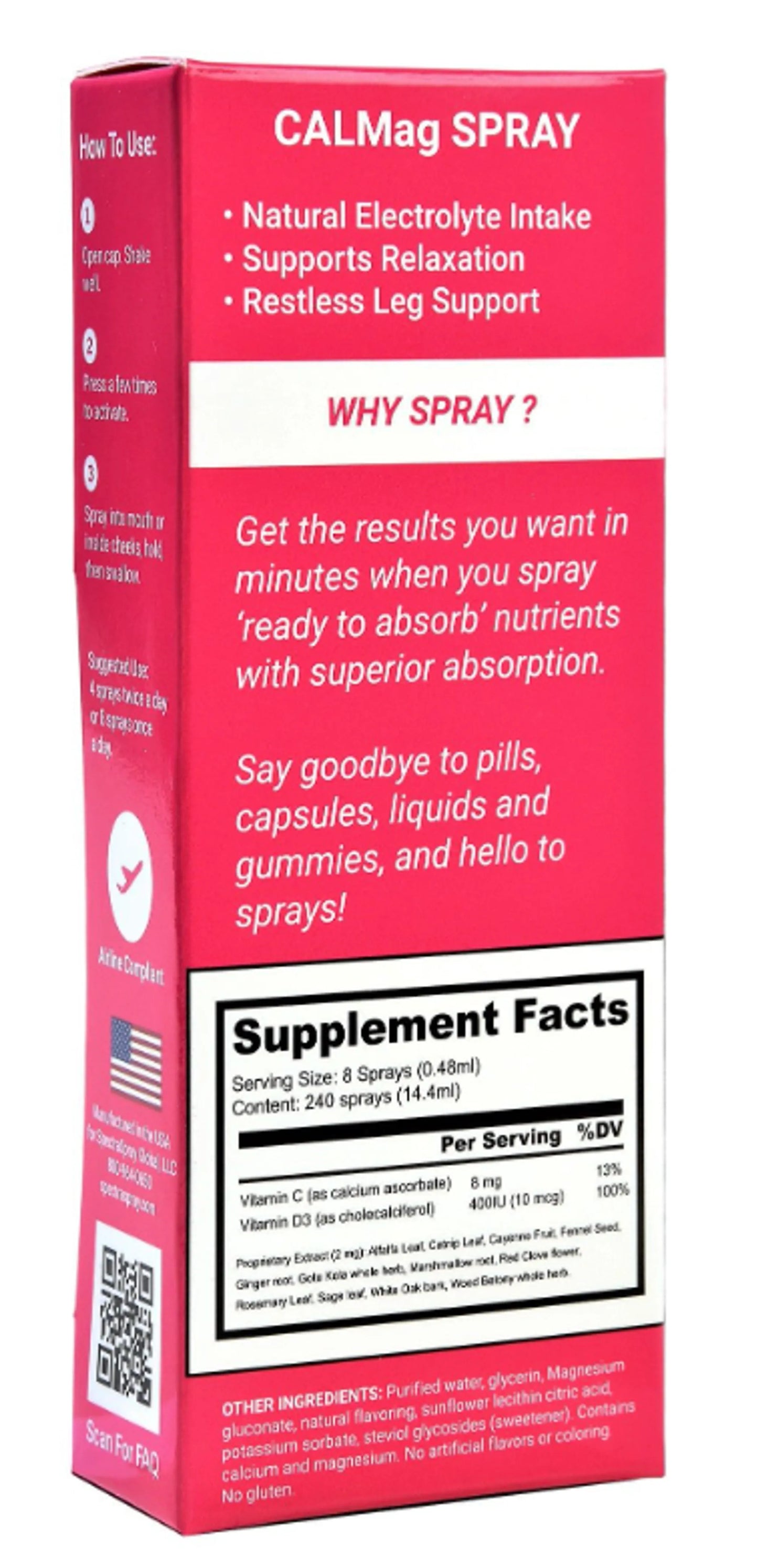 CALMag Oral Spray Supplement by SpectraSpray