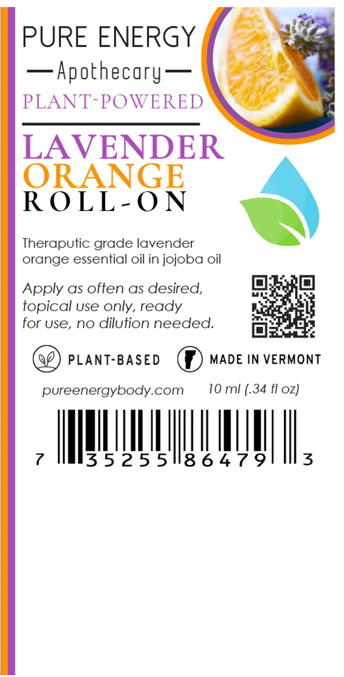 Aromatherapy Essential Oil Roll-On