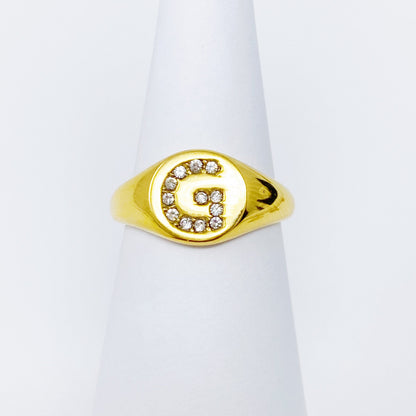 Shine Me Initial Ring