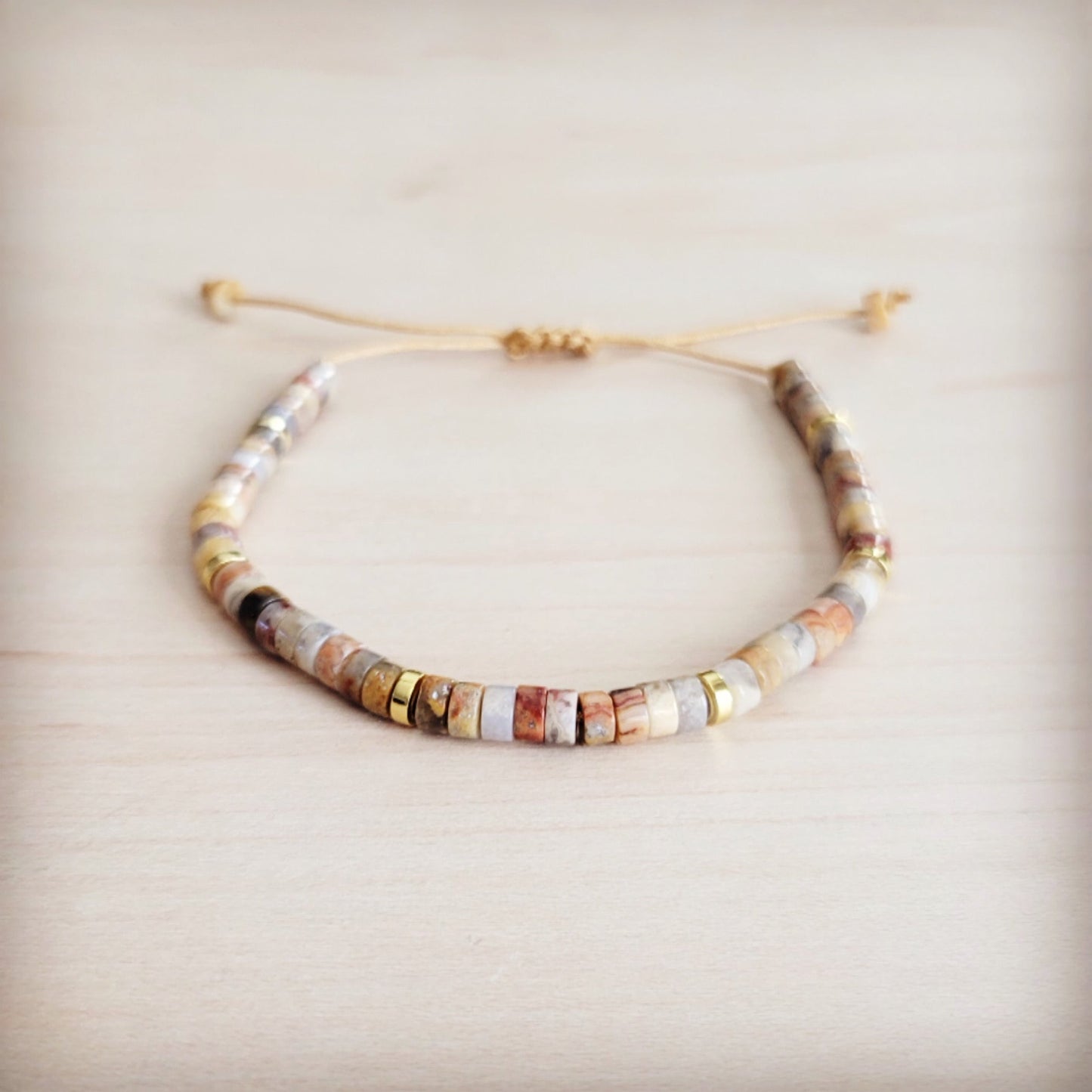 Genuine Aqua Terra & Gold Adjustable Bracelet 811r