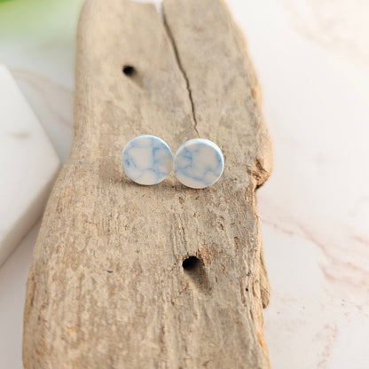Gia Studs - Saltwater Blue