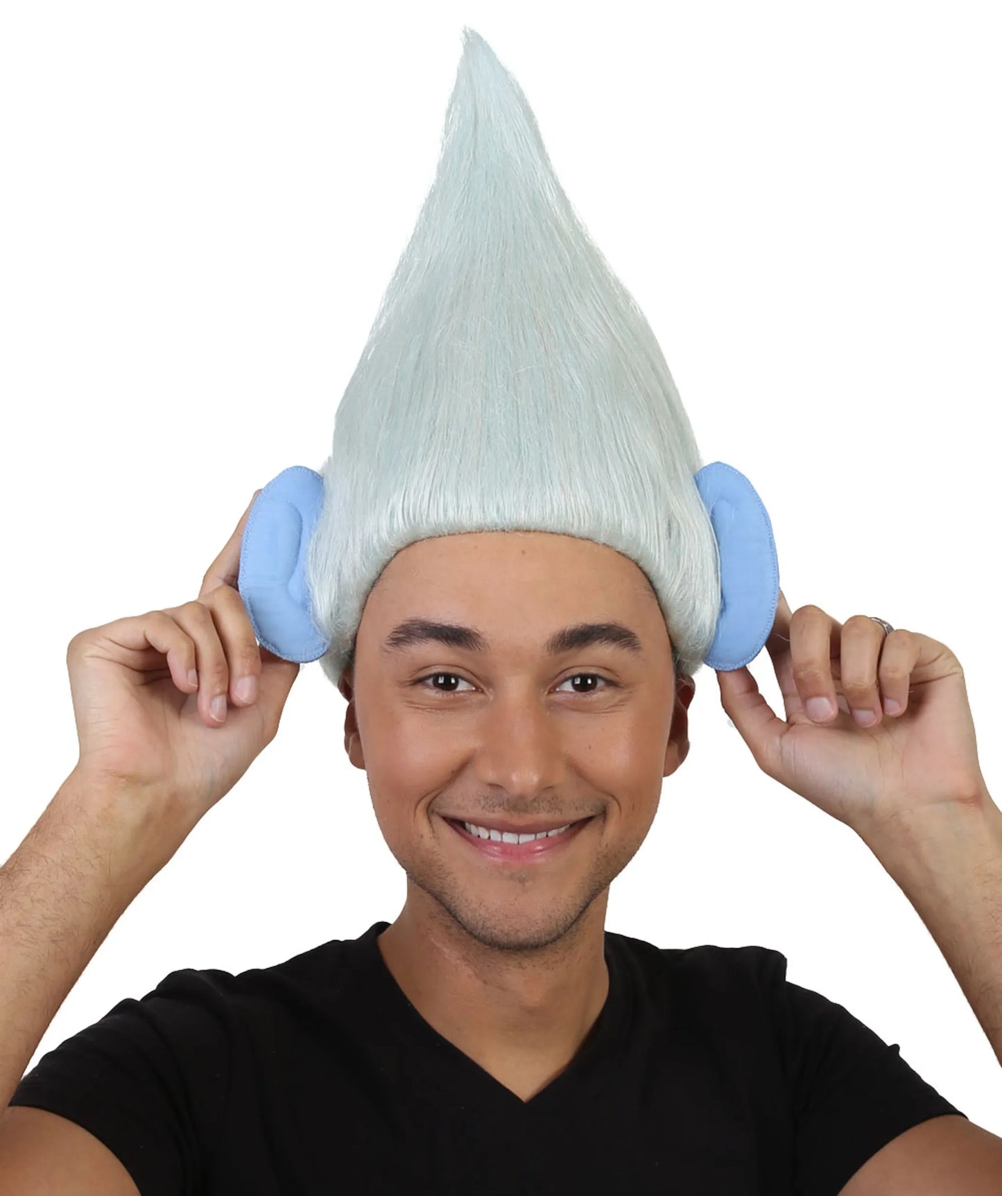 Silver Troll Wig with Ears