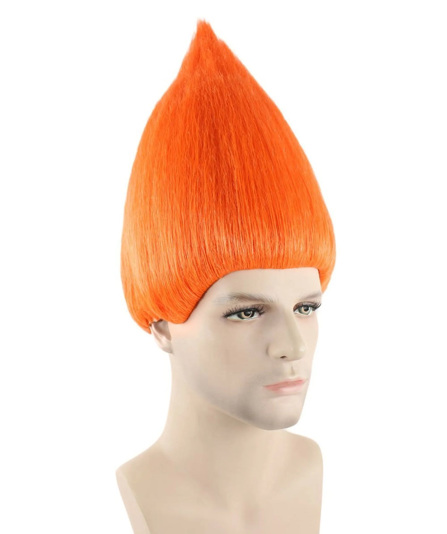 Unisex Orange Troll Wig