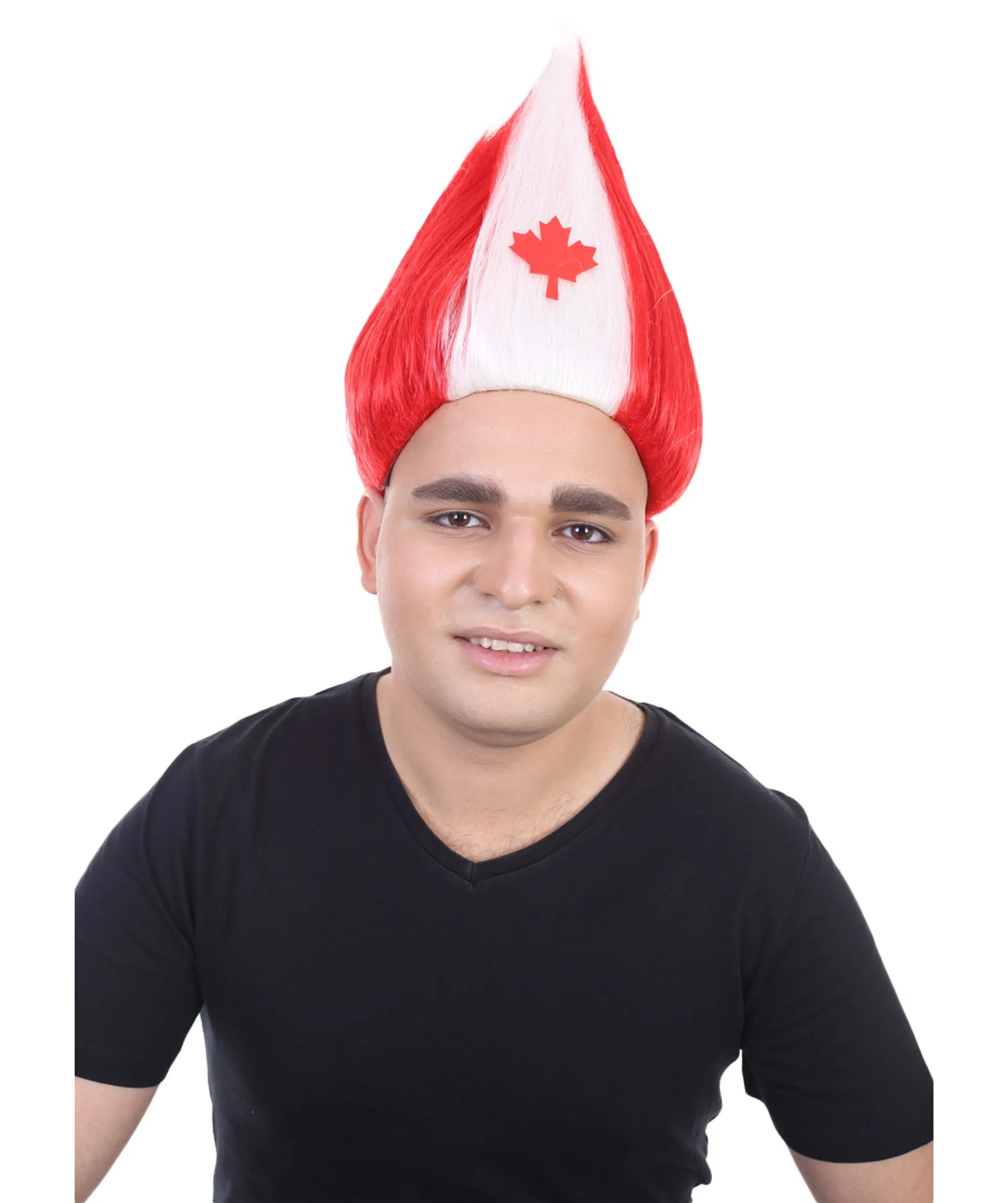 Canadian Flag Troll Wig