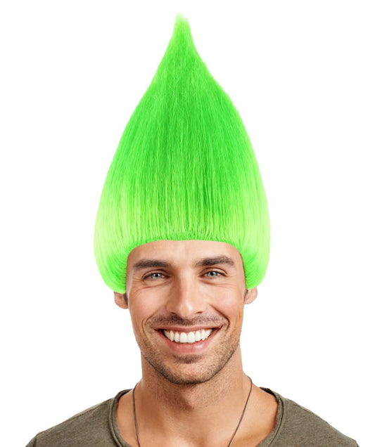 Neon Green Troll Wig