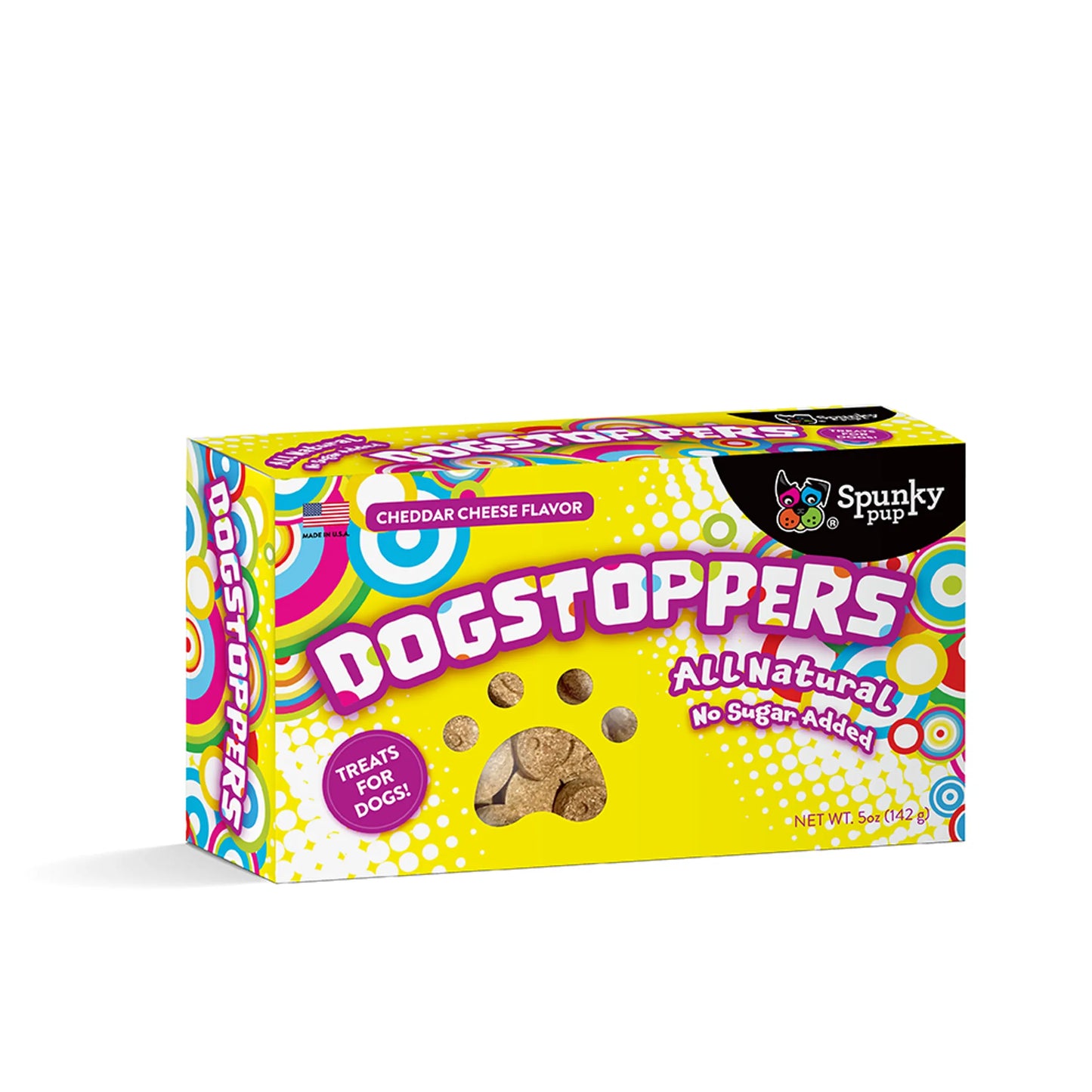 Dogstoppers Dog Treats, Crunchy Biscuits, Cheese Flavor, 5 oz