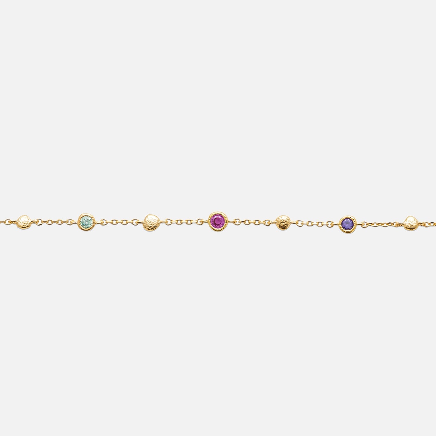MKF Collection by Mia K. - Elara Multi-Stone Station Bracelet