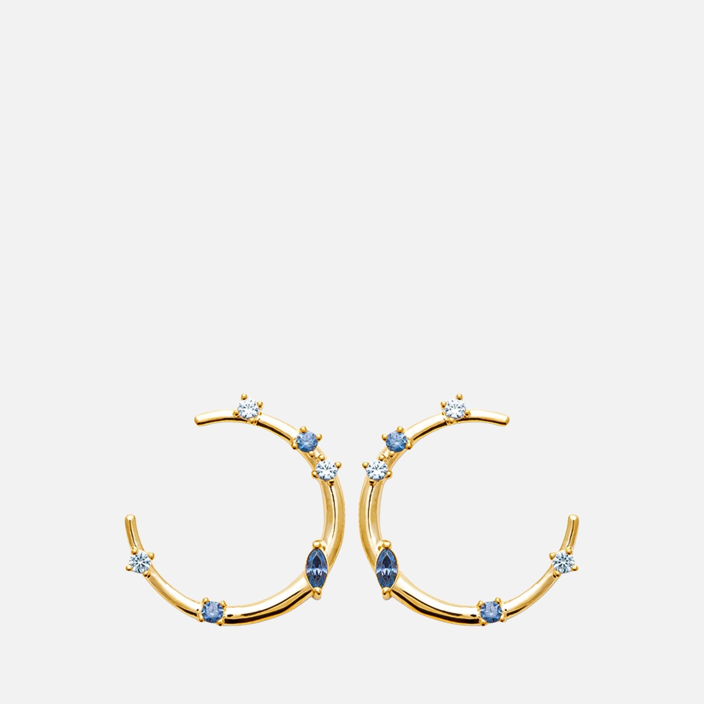 MKF Collection by Mia K. - Nova Stellar Hoop Earrings