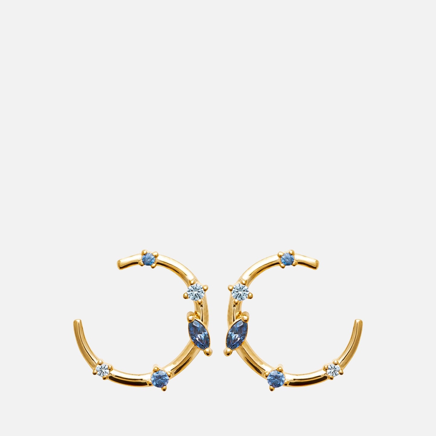 MKF Collection by Mia K. - Nova Stellar Hoop Earrings