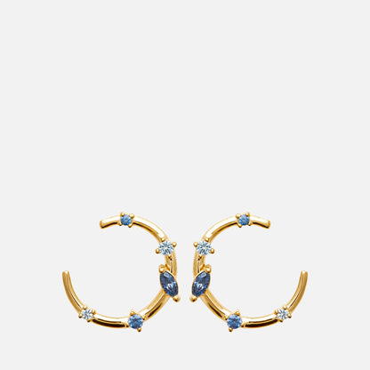 MKF Collection by Mia K. - Nova Stellar Hoop Earrings
