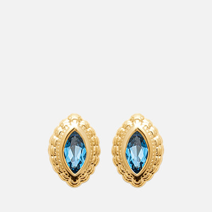 MKF Collection by Mia K. - Vida Marquise Halo Studs
