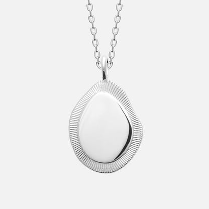 MKF Collection by Mia K. - Elaris Contour Pendant Necklace