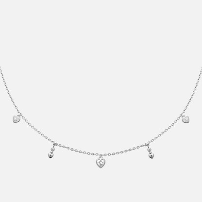 MKF Collection by Mia K. - Amora Heart Station Necklace