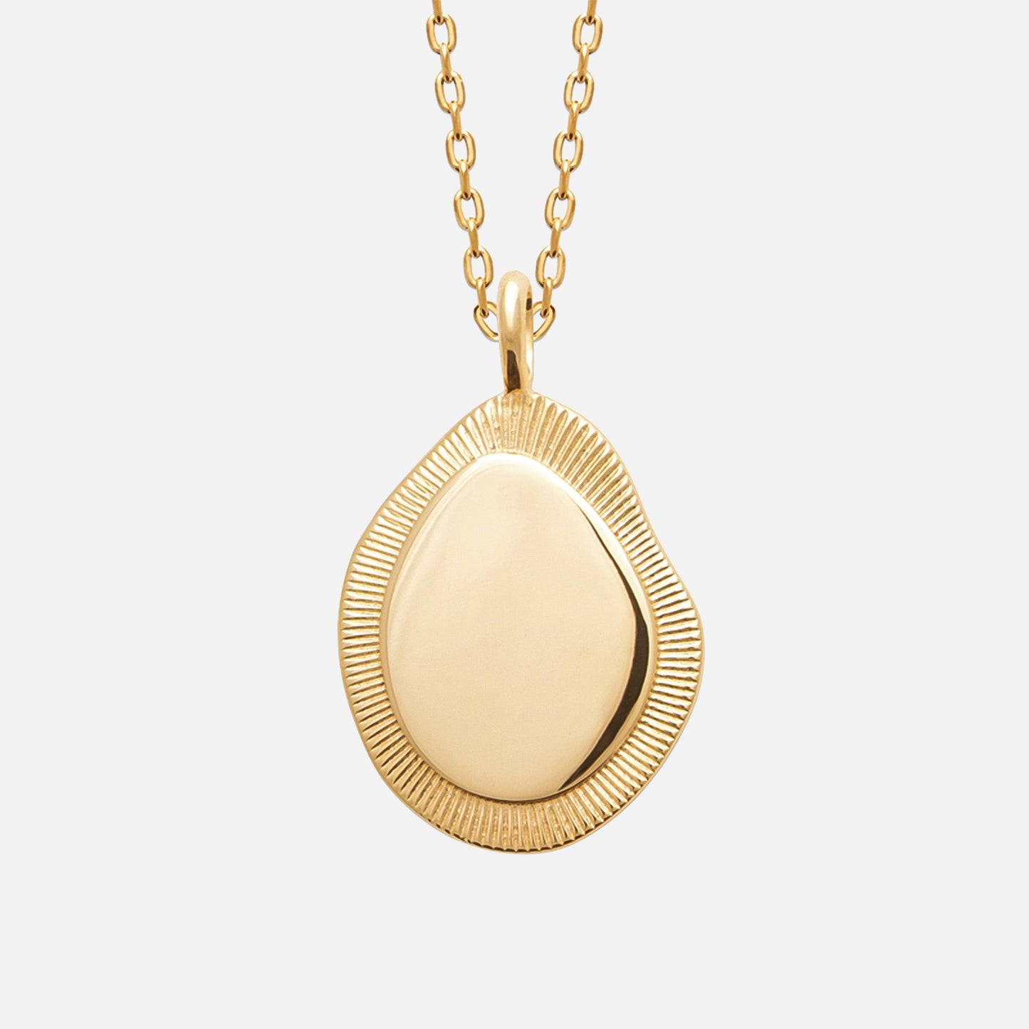 MKF Collection by Mia K. - Elaris Contour Pendant Necklace