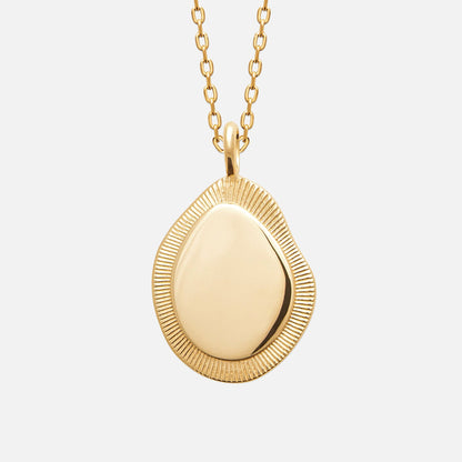MKF Collection by Mia K. - Elaris Contour Pendant Necklace