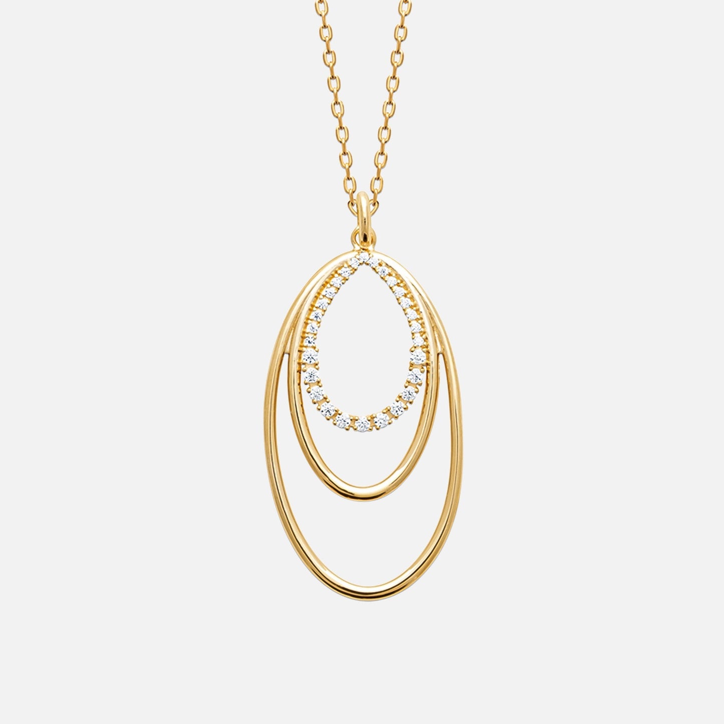 MKF Collection by Mia K. - Oriana Tiered Nest Pendant