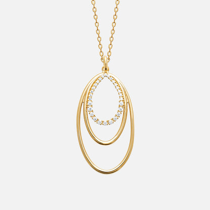 MKF Collection by Mia K. - Oriana Tiered Nest Pendant