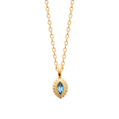MKF Collection by Mia K. - Solstice Marquise Pendant