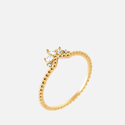 MKF Collection by Mia K. - Solenya Cluster Beaded Ring