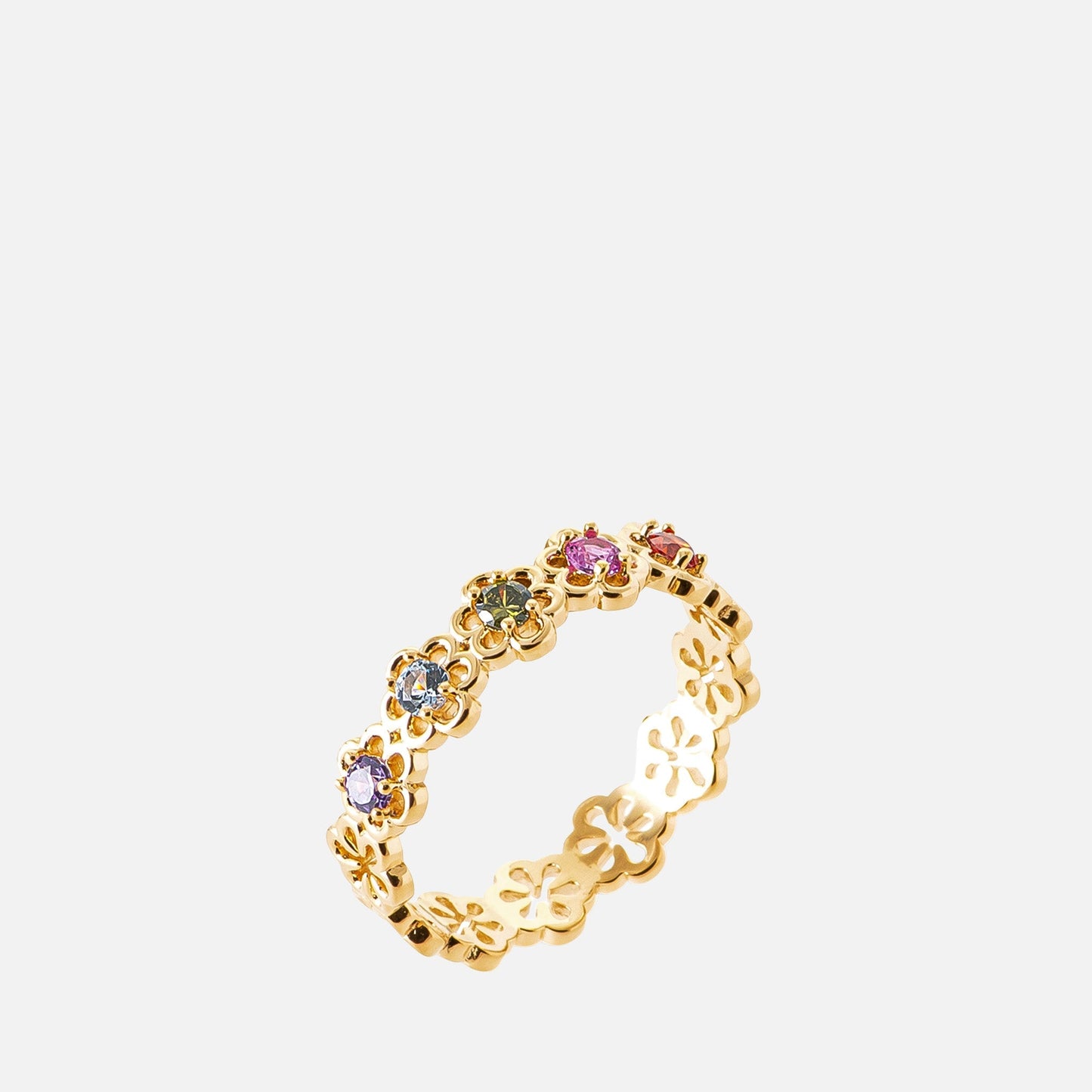 MKF Collection by Mia K. - Flora Meadow Eternity Ring