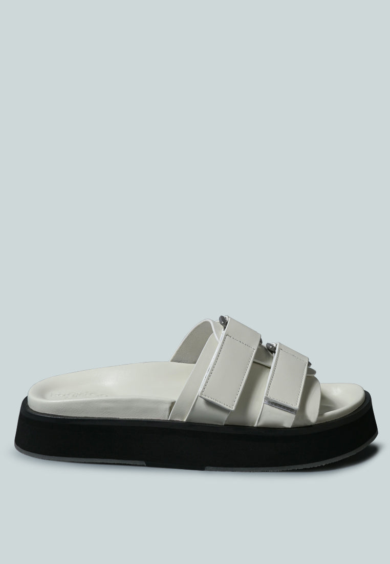 Aniston Buckled Flatform Slip-On Sandal