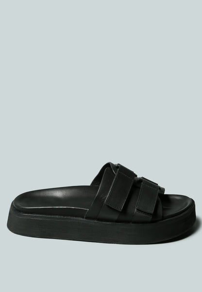 Aniston Buckled Flatform Slip-On Sandal